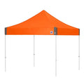 ECLIPSE 10FT(3M) STL SHELTER WHITE FRAME & STEEL ORANGE TOP