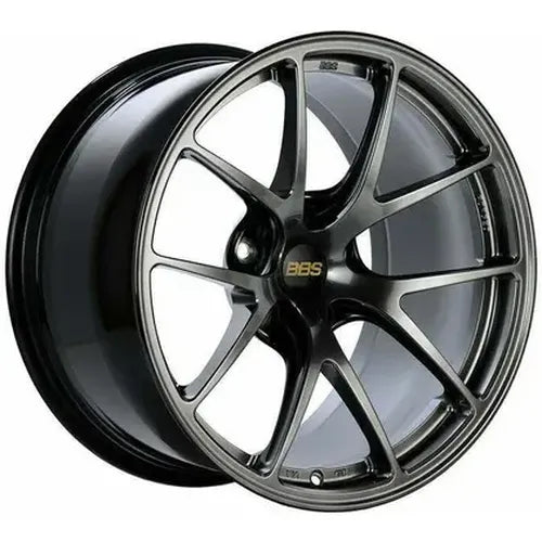BBS RI-A 18x9 5x112 ET38 Diamond Black Wheel -82mm PFS/Clip Required