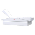 DOUBLE LID STEEL CROSS BOX 30 WIDE WHT F/FULLSIZE