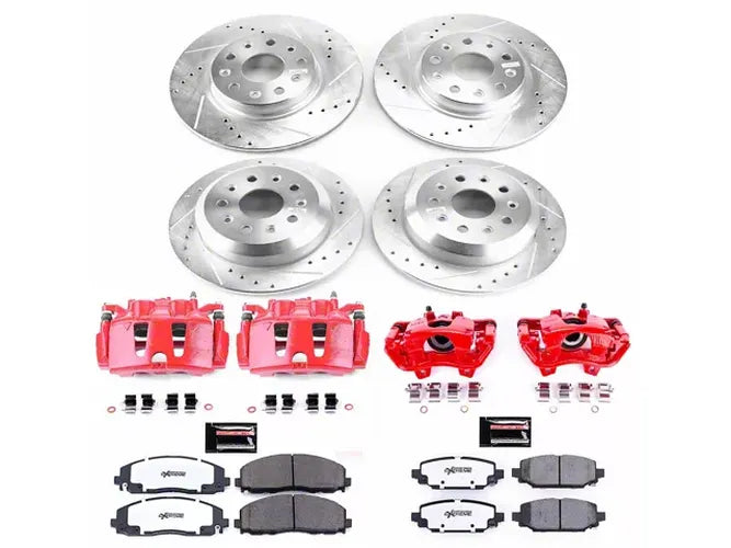 Power Stop 18-19 Jeep Wrangler Front & Rear Z23 Evolution Sport Brake Kit w/Calipers
