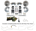 LEED Brakes Power Front Kit with Plain Rotors and Zinc Plated Calipers