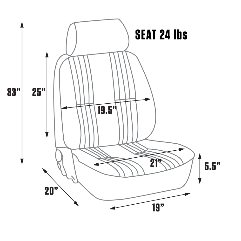 PRO90 RECLINER RIGHT BLACK LEATHER