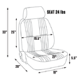 PRO90 RECLINER RIGHT BLACK LEATHER