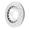 R1 Concepts Hi-Carbon Alloy GEOMET Coated Rotor - Drilled Fits Porsche 911