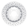 R1 Concepts Hi-Carbon Alloy GEOMET Coated Rotor - Drilled Fits Porsche 911