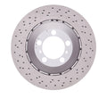 R1 Concepts Hi-Carbon Alloy GEOMET Coated Rotor - Drilled Fits Porsche 911