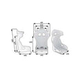 OMP HRC Fiberglass Air XL Seat Black