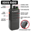 NASCAR DRIVER AND CREW CHIEF LONG TRACK RACING KIT WITH RDH16 RADIOS
