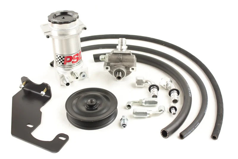 ~(14 lbs. 14X14X7)~ Power Steering Pump and Remote Reservoir Kit 2007-18 Jeep JK with HEMI Engine Conversion (6 Rib Pulley) PSC Performance Steering Components