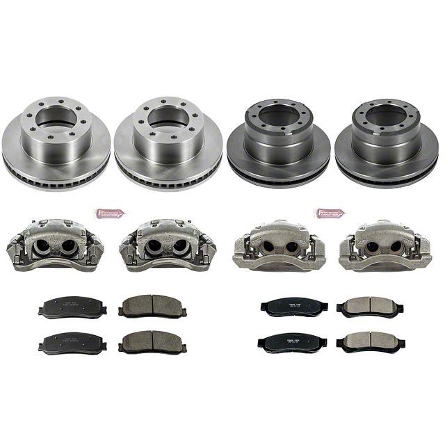 Power Stop 2012 Ford F-350 Super Duty Autospecialty Kit w/ Calipers - Front and Rear