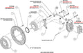 Wilwood Ford Mustang II Forged Dynalite Front Brake Kit w/ 11.38in Slotted Rotor - Red
