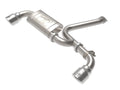 aFe axle-back exhaust installed view