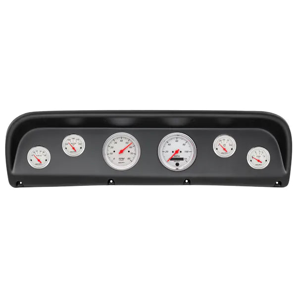 6772 FORD TRUCK DIRECT FIT DASH KIT TACH/MPH/FUEL/OIL P/WTMP/VOLT ARCTIC WHITE