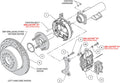 Wilwood Chevrolet 7-5/8in Rear Axle Dynalite Disc Brake Kit 12.19in Rotor -Red Caliper