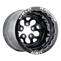 Weld Alpha-1 15x13/5x4.75 BP/2BS Black Powder Center & Shell-Black Scalloped MT