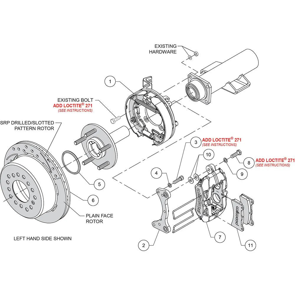Wilwood red auto part