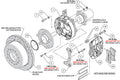 Wilwood Chevy Monte Carlo Forged 4 Piston DynaPro Black Caliper HP32 VV Plain Rotor - 11.00x0.81