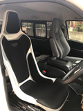 Recaro RCS Ergonomic Seat - White/Black Glass Mesh (3 Point Belt)