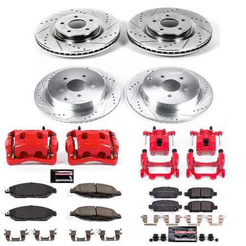 Power Stop 2019 Infiniti QX60 Front & Rear Z23 Evolution Sport Brake Kit w/Calipers