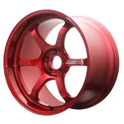 Advan R6 18x9.5 +29 5-114.3 Racing Candy Red Wheel