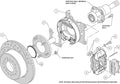 Wilwood Forged Dynalite P/S Park Brake Kit Red Small Ford 2.66in Offset