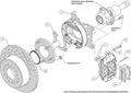 Wilwood Forged Dynalite P/S Park Brake Kit Small Ford 2.50in Offset