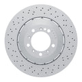 R1 Concepts Hi-Carbon Alloy GEOMET Coated Rotor - Drilled Fits Porsche Cayman
