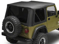 ~(57 lbs. 58X28X6)~ Supertop NX Complete Replacement Soft Top Black Denim Jeep 97-06 Wrangler; Except Unlimited; No doors included; Tinted side and rear windows