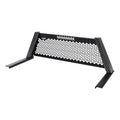 HONEY COMB HEADACHE RACK WITH LEOPARD UPRIGHTS SMOOTH BLACK CENTER SIZE 5