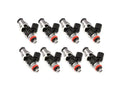 Injector Dynamics ID1050X Injectors 14mm (Grey) Adaptor Top (Set of 8) Orange Lower O-Ring