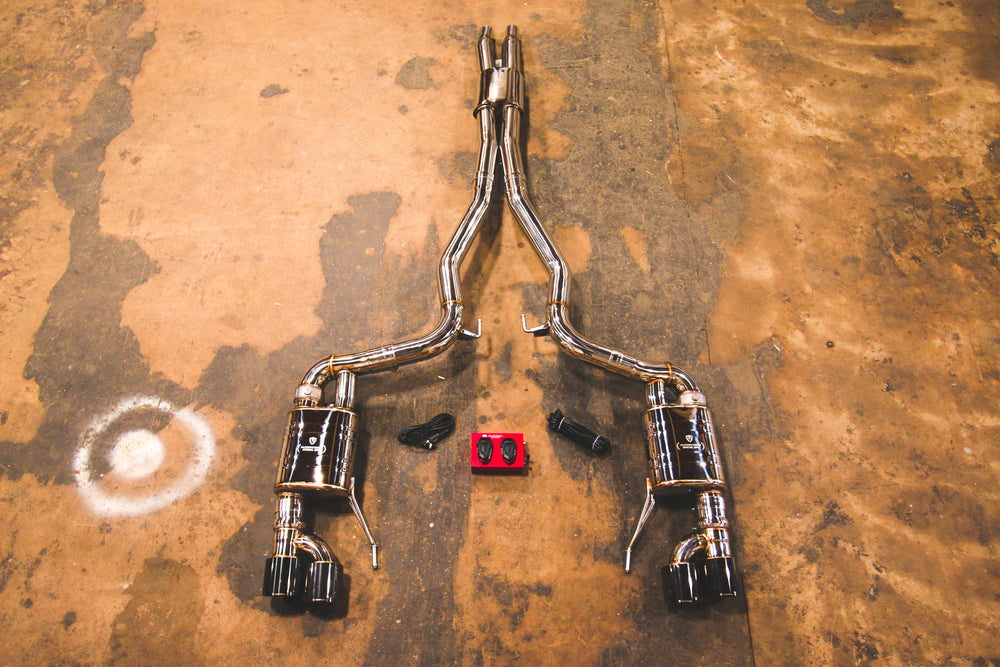 Ford S550 Polish DT Exhaust Black Tips