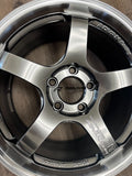 Advan GT Beyond 17X9.0 / +63 Offset / 5x114.3 BC / +63mm Bore / Machining and Hyper Platinum Black