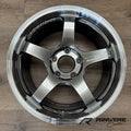 Advan GT Beyond 17X9.0 / +63 Offset / 5x114.3 BC / +63mm Bore / Machining and Hyper Platinum Black