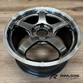 Advan GT Beyond 17X9.0 / +63 Offset / 5x114.3 BC / +63mm Bore / Machining and Hyper Platinum Black