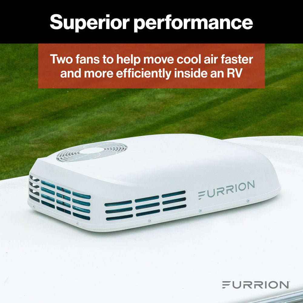 FURRION CHILL HE LOWPROFILE RV ROOFTOP AIR CONDITIONER WITH HEAT PUMP (R32) 3.5K WHITE