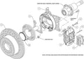 Wilwood Forged Dynalite P/S Park Brake Kit Big Ford 2.36in Offset