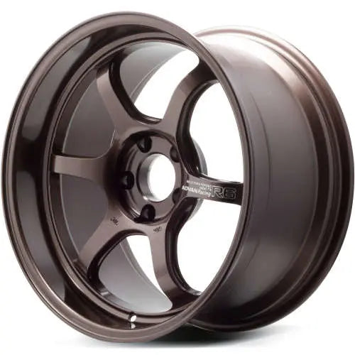 Advan R6 18x9.5 +45 5-100 Racing Copper Bronze Wheel