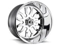 ~(52 lbs. 25X25X13)~ FF37 22x10 6x139.70 GLOSS BRUSHED POLISHED (-25 mm)