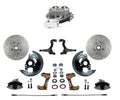 LEED Brakes Manual Front Kit with Drilled Rotors and Zinc Plated Calipers