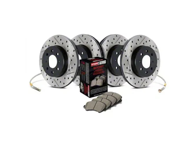 Sport Axle Pack, Drilled & Slotted, 4 Wheel