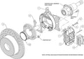 Wilwood Forged Dynalite P/S Park Brake Kit Big Ford 2.36in Offset Currie Blank