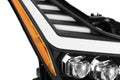 AlphaRex 08-13 Infiniti G37 Coupe SD NOVA LED Proj Headlights Plank Gloss Blk w/Activ Light/Seq Sig