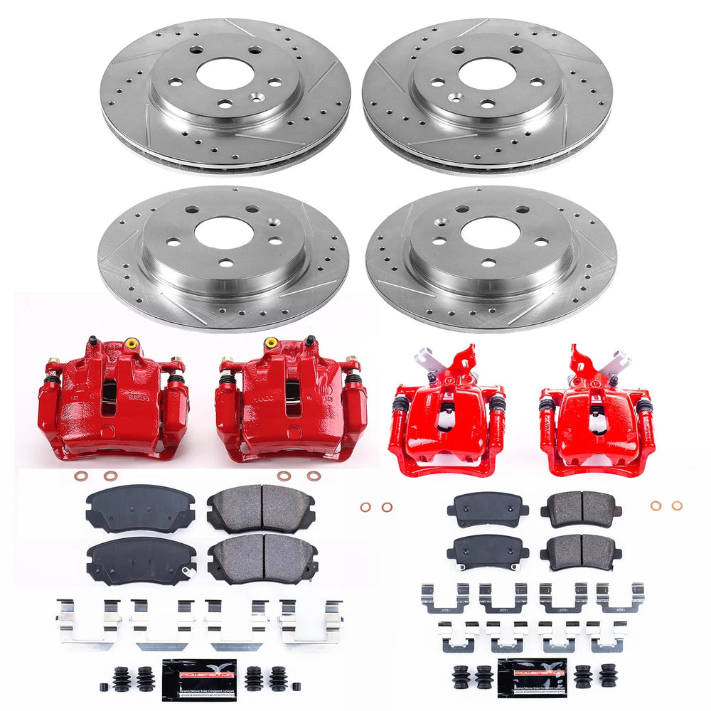 Power Stop 12-16 Buick LaCrosse Front & Rear Z23 Evolution Sport Brake Kit w/Calipers