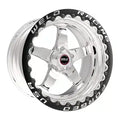 Weld S76 17x9 / 5x115 BP/ 6.2in Backspace (High Pad) Black Wheel - Non-Beadlock