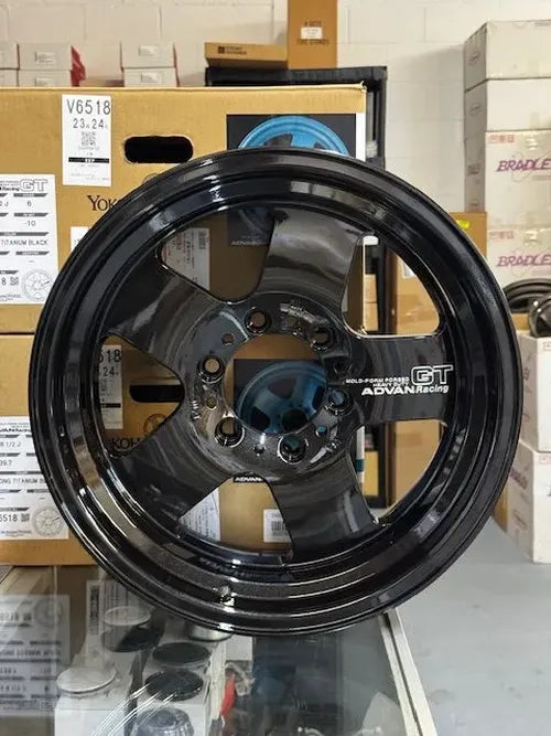 Advan GT Heavy 17X8.5 -10 6x139.7 Racing Titanium Black Wheel
