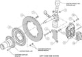 Wilwood Forged Dynalite Front Hat Kit 12.19in Shelby CSX6000