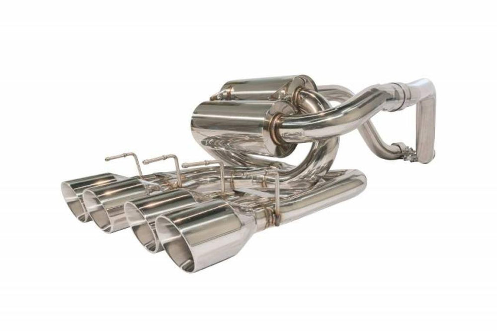 AXLE BACK EXH SPLIT R QUAD EXIT TAILPIPE 2.5INHW/VIOLATORS MUFF/QUAD 4INPOL TIPS