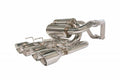 AXLE BACK EXH SPLIT R QUAD EXIT TAILPIPE 2.5INHW/VIOLATORS MUFF/QUAD 4INPOL TIPS