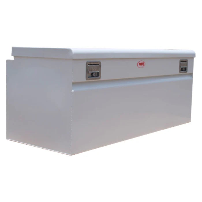 SINGLE LID STEEL CHEST BOX WHT F/8FT BEDS