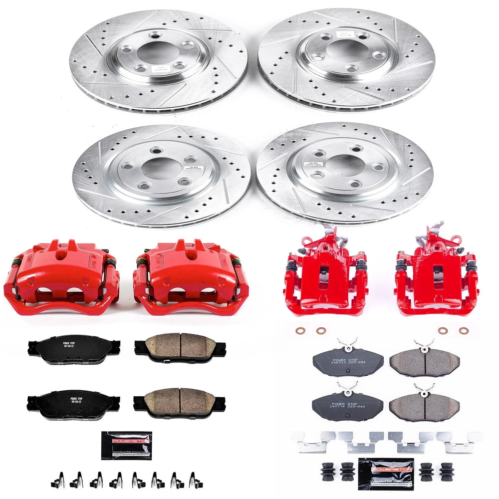 Power Stop 03-04 Jaguar S-Type Front & Rear Z23 Evolution Sport Brake Kit w/Calipers